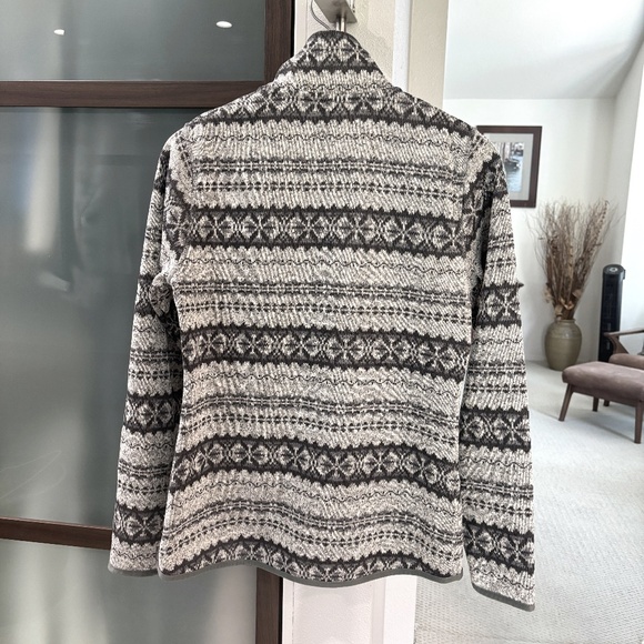 Eddie Bauer Full Zip Fleece Jacket/Sweater - Gray Size S - Picture 3 of 9